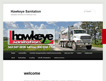 Tablet Screenshot of hawkeyesanitationiowa.com